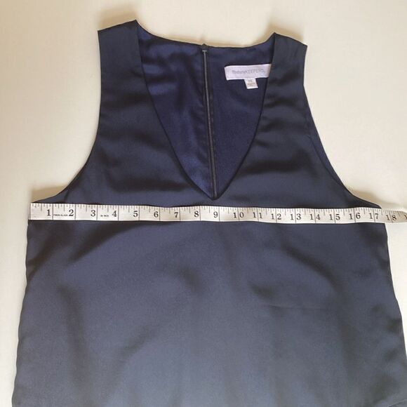 Finders Keepers Navy Mini Shift Dress with Tennis Style Pleated Skirt Size XS - Picture 9 of 12